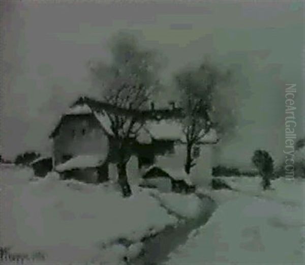 Schneelandschaft Bei Salzburg - view 1