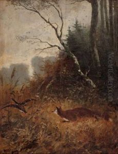 Fuchs Auf Entenjagd by Otto von Ruppert