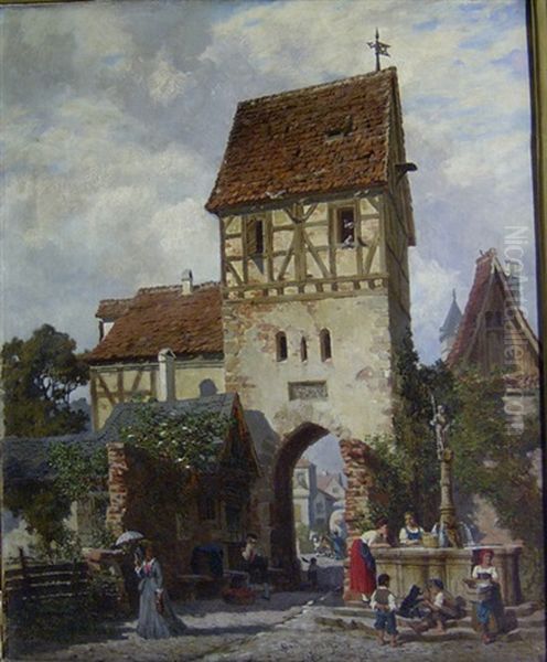 Old Door Near Frankfurt - view 1