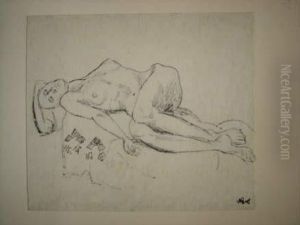 Nu Feminin Couche by Walter Botticher