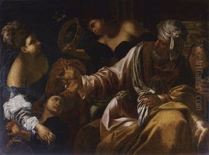 The Banishment Of Hagar And Ishmael by Francesco Ruschi