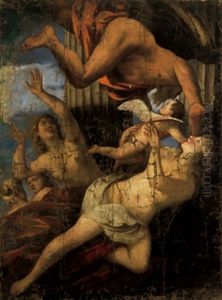 Saturno Che Mangia Uno Dei Suoi Figli by Francesco Ruschi