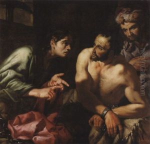 Joseph Interpreting Dreams In Prison by Francesco Ruschi