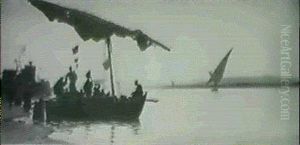 On The Nile by Aleksandr Nikolaevich Rusev