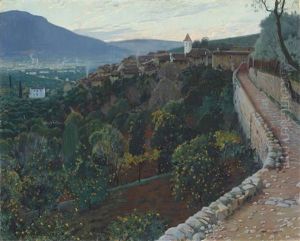 El Poblet, Biniaraix, Majorca by Santiago Rusinol i Prats