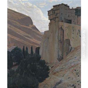 Casas Colgantes, Cuenca (the Hanging Houses, Cuenca) by Santiago Rusinol i Prats