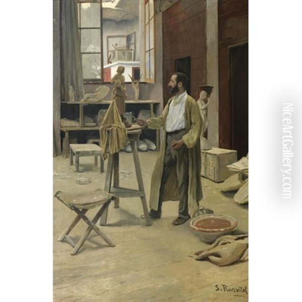 Estudio Del Escultor Claraso - Claraso In His Studio - view 1