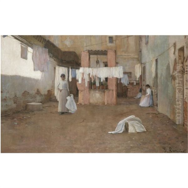 Lavanderas De La Barceloneta (washerwomen From The Barceloneta) - view 1