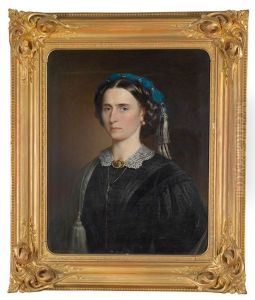 Bildnis Einer Dame Mit Blauem Turban