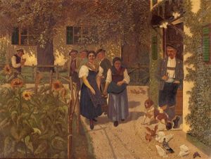 Die Hubsche Bauerntochter Im Sommergarten