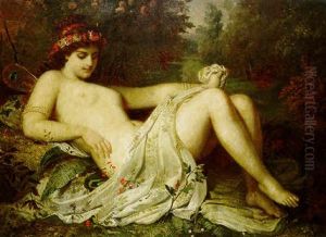 The Beauty And The Butterfly by Franz Russ the Younger