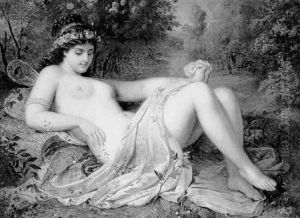Weiblicher Akt In Landschaft Weiblicher Akt In Landschaft