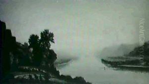 View From Trempeauleau Cliff, Upper Mississippi River by C.B. Russ