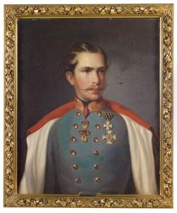 Kaiser Franz Joseph I. Von Osterreich, Portrat, Des Jungen Kaiser In Uniform Mit Ordensschmuck