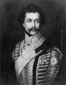 Portrait Eines Husarenoffiziers
