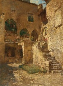 The Passauerhof In Stein An Der Donau by Robert Russ