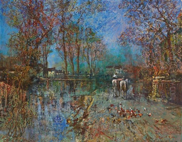 Landscape With Horses - view 1