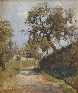 Strase Zum Dorf by Robert Russ