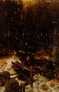Children Playing By A River