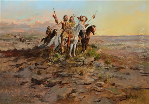 Approach Of The White Men - view 1
