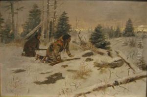 Deer Hunters by Charles Marion Russell
