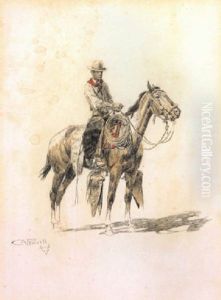 The Texas Cowboy by Charles Marion Russell