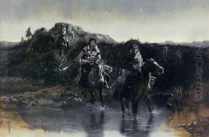 The Ford by Charles Marion Russell
