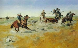Scene Near Utica, Montana by Charles Marion Russell