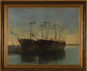 Whaleships In New Bedford Harbor