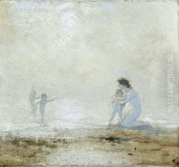 Playing On The Seashore - view 1