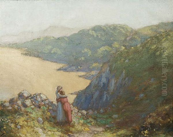 Children At Slieve League, Co. Donegal - view 1