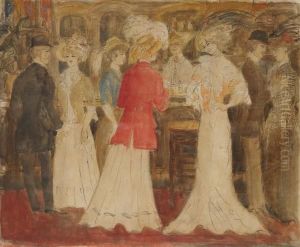 Scene De Bar by Georges Bottini