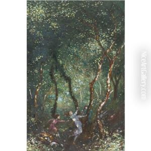 Figures Dancing In The Woods by George William Russell