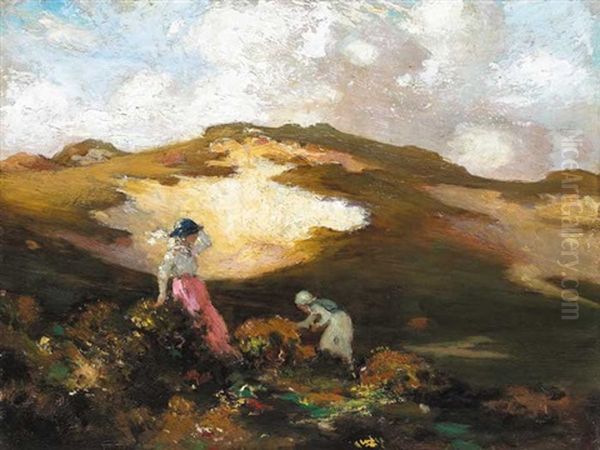 The Gathering, Landscape With Women By A Chalk Pit - view 1