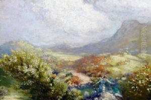 Girl In A Fairy Glen, Donegal by George William Russell