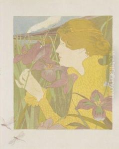 La Femme Aux Iris by Georges Bottini