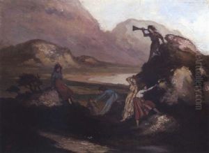 Children At Play by George William Russell