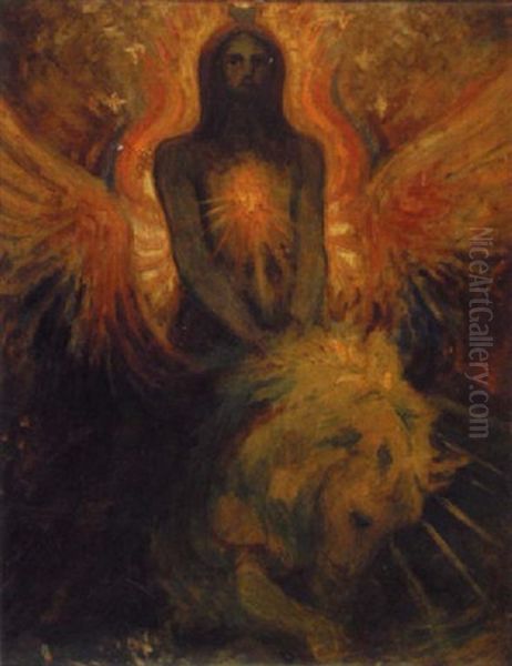 Mythological Scene Depicting A Figure On The Back Of Pegasus - view 1