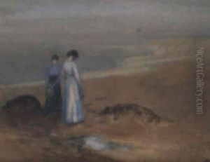 Figures On The Beach by George William Russell