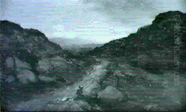 The Dim Blue Mantel Of The Mountains Far Away - view 1