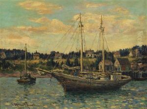 Schooner At St. Andrews by George Horne Russell
