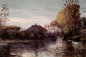 Twilight By The River by George Horne Russell