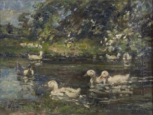 Duck Pond by George Horne Russell