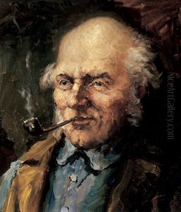Portrait Of A Man With A Pipe
