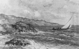 Coastal Scene With Sailboats