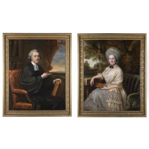 Portrait Of Dr Henry Peckwell (+ Portrait Of His Wife Isabella Blossett; Pair)