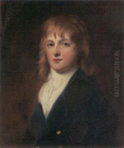 Portrait Of The Hon. Peniston Lamb In A Blue Coat And White Cravat