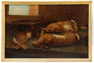 Rabbit Trophy Scene by John Bucknell Russell