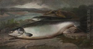 Prize Winning Salmon by John Bucknell Russell