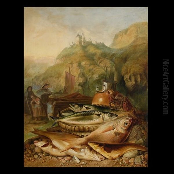 The Day's Catch Below Dunnator Castle, Stonehaven - view 1